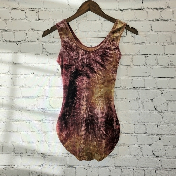 𝅺TYE Dye Velvet Bodysuit Size Small/XS SOLD! - Picture 8 of 10